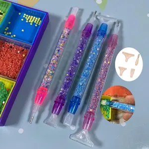 Star Shaped Diamond Arts Colorful Painting Art Drill Pen, 1 Set DIY Diamond Art Painting Point Drill Pen, DIY Painting Crafts Supplies, Diamond Art Tools