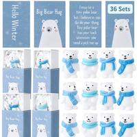36 Set Mini Resin Polar Bear Gift Boxes