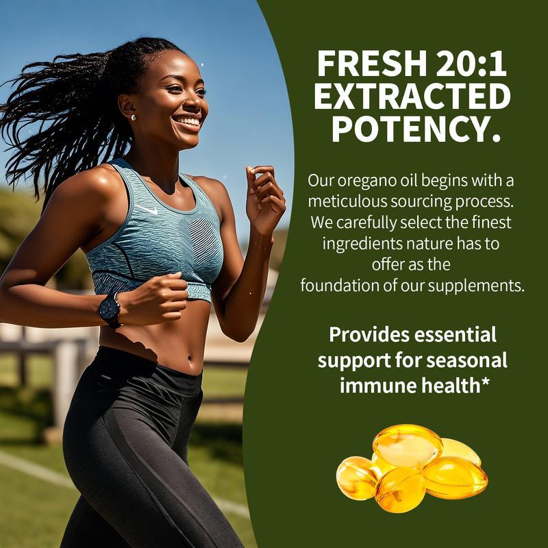 2-in-1 Oil of Oregano + Black Seed Oil Softgels | 4X Strength Carvacrol & Thymoquinone | Plant-Based, Non-GMO, lmmune Support | 300 Softgels
