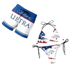 250 Years of Freedom – Patriotic Couple Bikini & Swim Shorts Set, Perfect 4th of July Gift, Couple Swim Set Festival Vibe - Women Bikini & Men Beach Shorts, Summer Beach Outfit