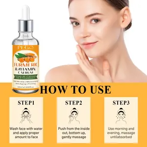 Turmeric Serum with Vitamin E, Gentle High-Efficiency Skincare, Fades Fine Lines, Even Skin Tone, Natural Ingredients