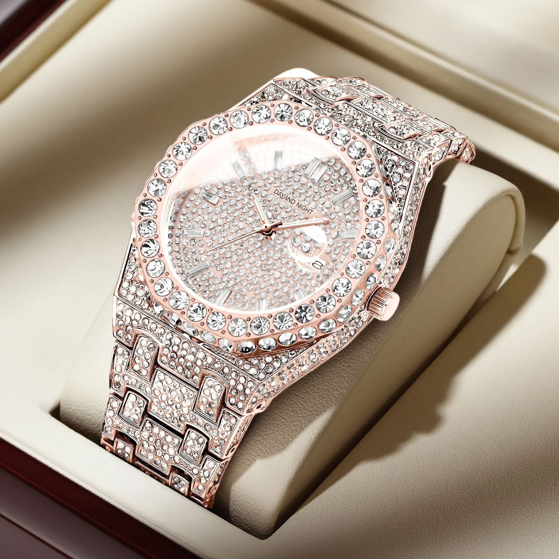 Iced Out Moissanite Watch Men Women Luxury Quartz Waterproof Fashion Diamond Dress Watch Business Casual Business Daily Wear Valentine's Day Anniversary Birthday Gift. - TikTok Shop Iced Out Moissanite Watch Men Women Luxury Quartz Waterproof Fashion Diamond Dress Watch Business Casual Business Daily Wear Valentine's Day Anniversary Birthday Gift. - TikTok Shop
