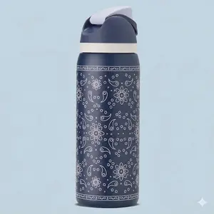 [ Pre Oder shipping 10-15day ] 32oz/24oz Freesip Water Bottle - Not My First Rodeo - Perfect Gift for Women, Girls, Teens, Friends, Birthday, Christmas