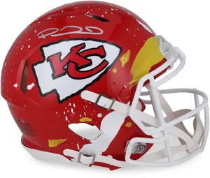 Patrick Mahomes Kansas City Chiefs Autographed Riddell Speed Authentic Helmet - Art by King Saladeen - Limited Edition #1/1 - WN55915764 - Fanatics Authentic Certified