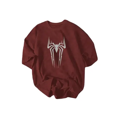 Minimal Spider Graphic T-Shirt, Streetwear Spider Tee, Cool Urban Print Shirt for Men Women, Casual Unisex Fashion Graphic Tee