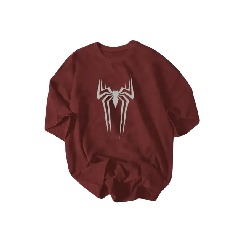Minimal Spider Graphic T-Shirt, Streetwear Spider Tee, Cool Urban Print Shirt for Men Women, Casual Unisex Fashion Graphic Tee