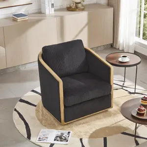 Suitable for living rooms, 360 degree rotating bucket chairs, club chairs, leisure armchairs, round comfortable sofa chairs, club leisure armchairs, universal rotating chairs for living rooms, daycare centers, hotels, bedrooms, offices, and lounges