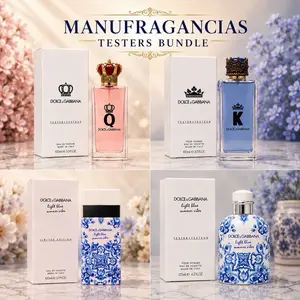 Dolce Gabbana Fragrance bundle set Testers | Light Blue Summer Vibe Men, Light Blue Summer Vibe Women, D&G King, D&G Queen 3.4 oz