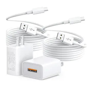 2-Pack Wall Charger with USB-C   for  Duo Cam Pan, Cam Pan v4 Camera - 10FT
