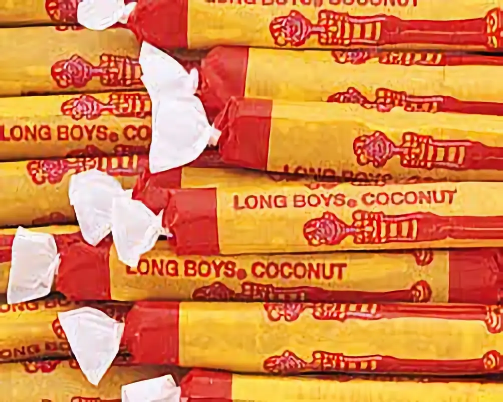 Atkinsons Coconut Long Boys Nostalgic Chewy Coconut Caramel Candy ~ 2 Lbs