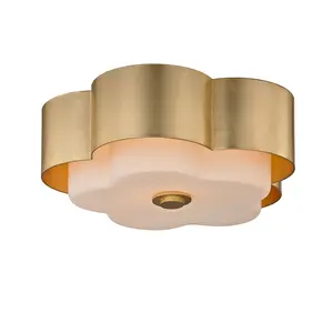 Allure Clover 2-Light Modern Ceiling Light Fixture With Elegant Floral Design