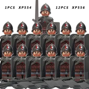 13PCS/SET Medieval Knights Group Military  Soldiers Figure Building Block  Educational Toys For Children  KT1073