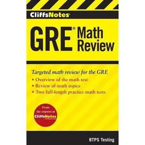 USED-Cliffsnotes GRE Math Review by Btps Testing (Paperback)