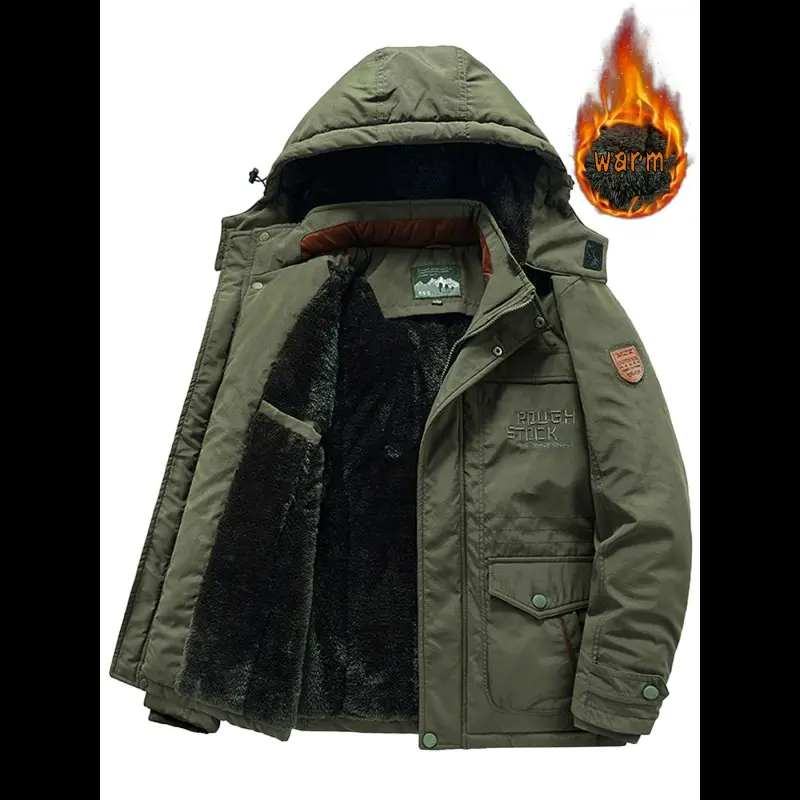 military green8186cotton-padded jacket