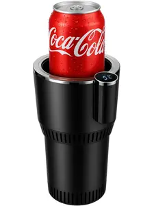 Portable 2 in 1 Smart Car Cup Cooler & Warmer – Chill or Heat Your Drink on the Go – Digital Display | Fits Mugs, Tumblers & Bottles – Perfect for Road Trips, Daily Commute & Office Desk