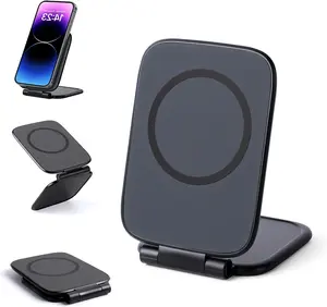 Ultra-Thin Foldable Magnetic Phone Holder, 270° Adjustable Rotation & Shockproof Design, Portable Magnetic Mount Universal for Cell Phones, Laptops and Gym Use