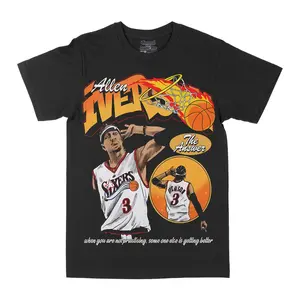Allen Iverson Practice Graphic Tee, Y2K Rap Streetwear T-Shirt, Unisex Crew Neck, Vintage Hip-Hop Graphic, Sports Style, Casual Cotton Fit