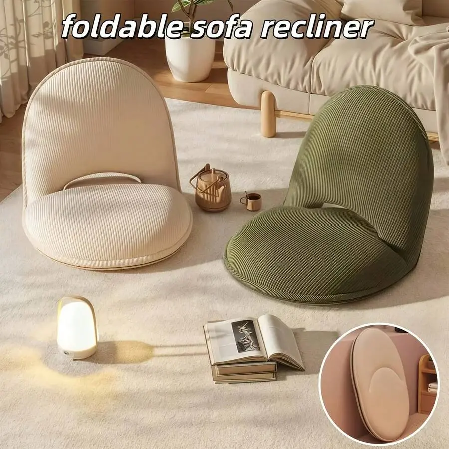 1pcs Foldable Sofa Recliner, Ergonomic Lazy Sofa/Camping Stool With 5 Adjustable Levels, Suitable For Living Rooms, Bedrooms, Camping, Concerts,Adjustable Foldable Floor Chair ,An Ideal Gift For Family