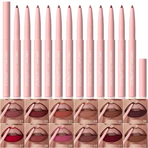 DUNUF Viral 12 Pcs Matte Lip Liner Set | Long Lasting & Non-Smudge | Lip Pencil Kit  Gloss