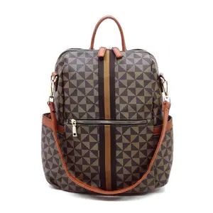 Fashion World PM Monogram Striped Convertible Backpack