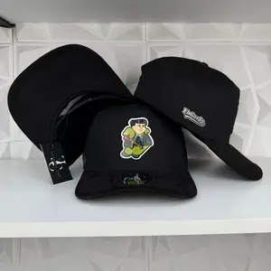 El gordo SnapBack hat-black suede visor