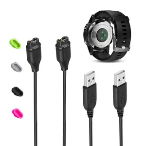 2-Pack Charging Charger Cable Clip for Garmin Forerunner 935/Vivoactive 3/245/S60/Fenix 5 5S/ Smart Watch