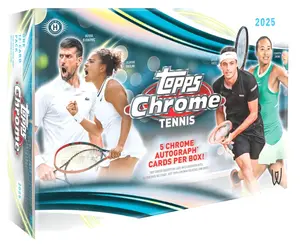 2025 Topps Chrome Tennis Breaker Delight Box (5 Autographs per box)