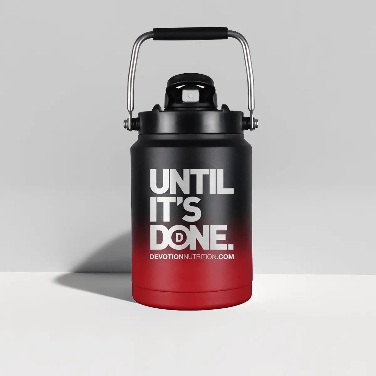 Devotion Half-Gallon Ice Shaker Jug - Red/Blk Ombre