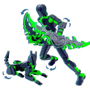 2025New (Assembly Completed) T13 Action Figure Set, 3D Printed Toys Robo 13 Action Figure,Dummy 13 Titan 13 Action Figure