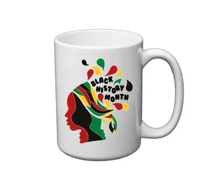 Black History Month Abstract face Mug