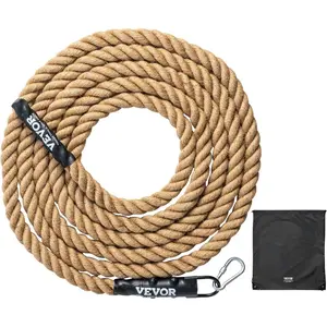 VEVOR Gym Climbing Rope, 1.5 Diameter Mutiple Length Gym Fitness Training Rope, Adult Training Rope, DIY Decorations for Home PetsVEVOR Super Brand Day