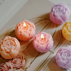 Handmade Rose Scented Candles Set, Handcrafted Bouquet Shape, Women's Gift, Home Decor, Aromatherapy, Perfect for Christmas, Thanksgiving, Valentine's Day