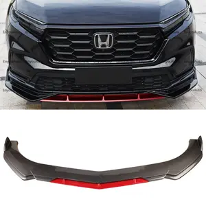 For Honda CR-V Universal Front Bumper Lip Spoiler Splitter Carbon Fiber Red