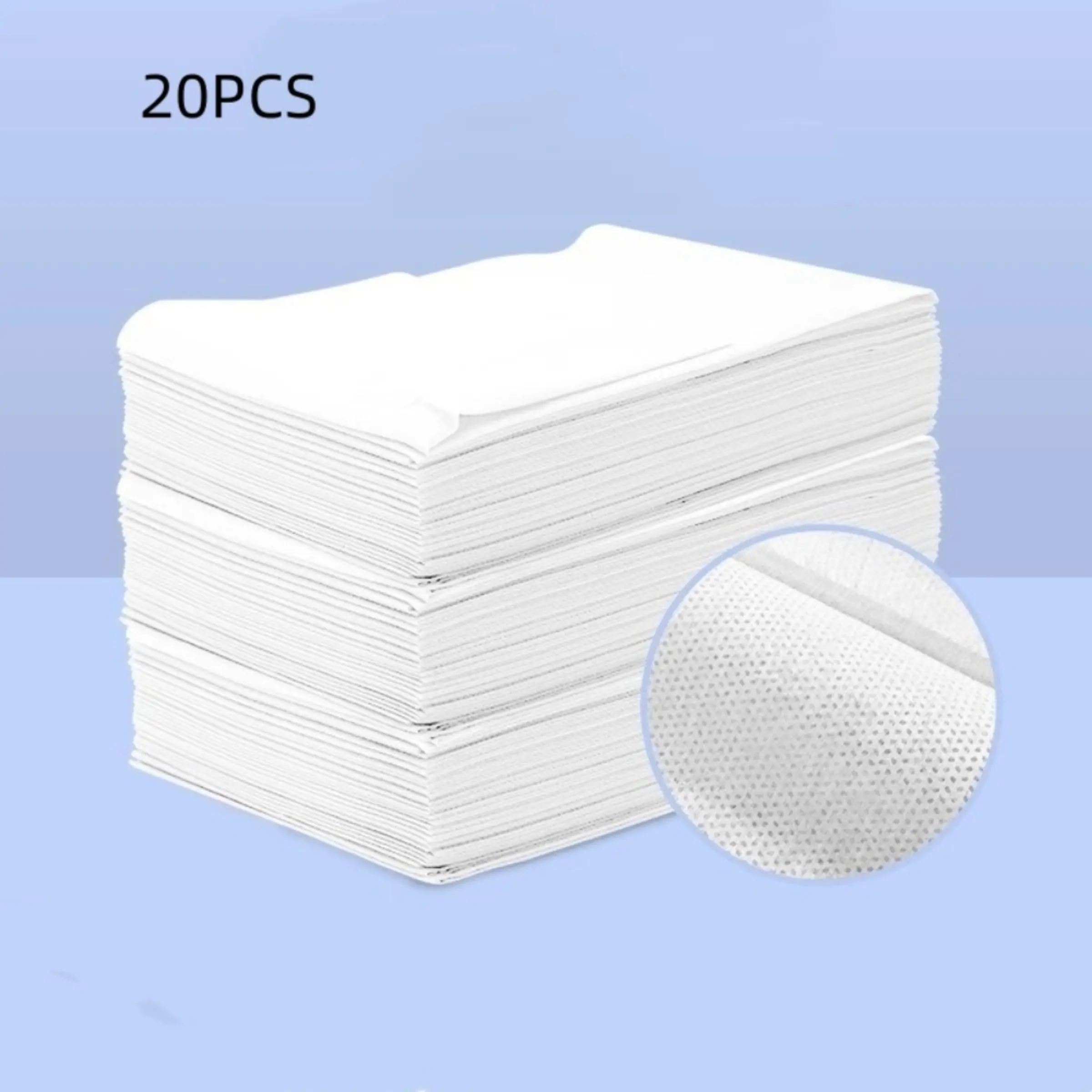 20 Pcs Disposable Non-Woven Bed Sheets for Massage Tattoo Spa Care Beauty Salon Use, 80x180 Cm, Convenient Size, Single-Use Convenient Hygienic Covers, Spa Treatments