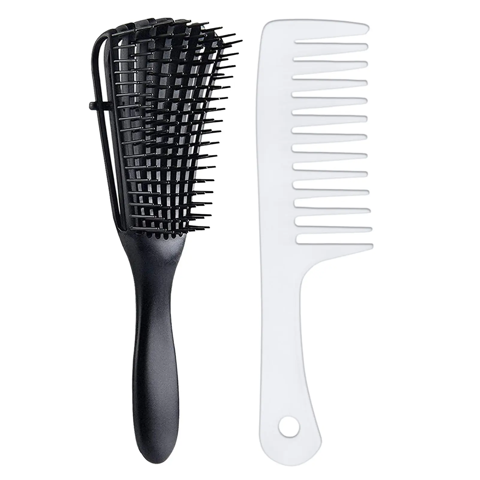 Detangling Brush for Black Natural Hair, Curly Hair Afro 3/4abc Texture - Faster and Easier Detangle Wet or Dry Grooming Comb Conditioning Detangler