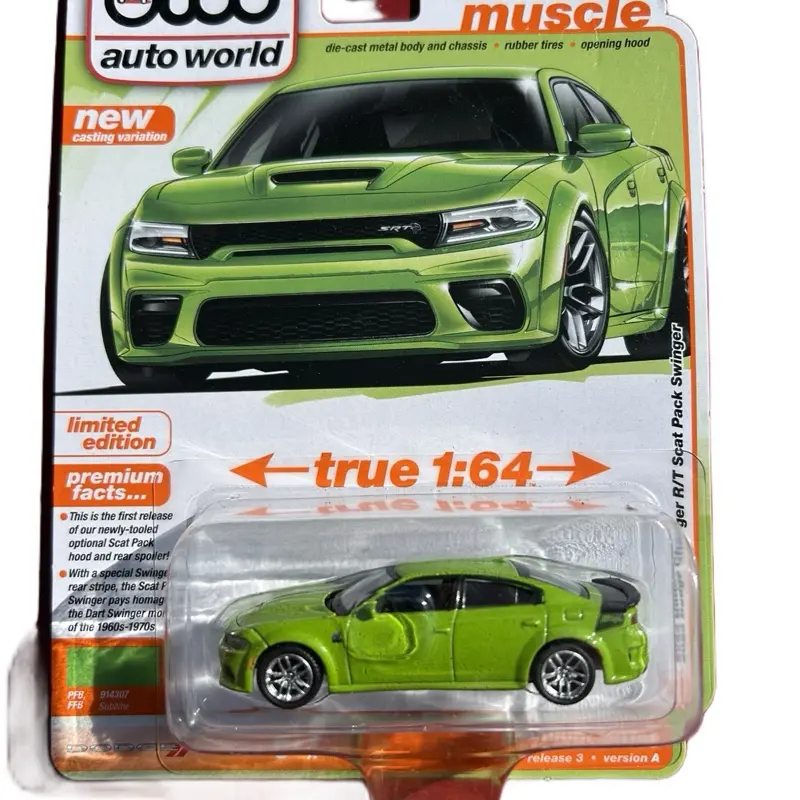 Auto world Dodge Charger SRT, Hellcat, Redeye, Scat pak