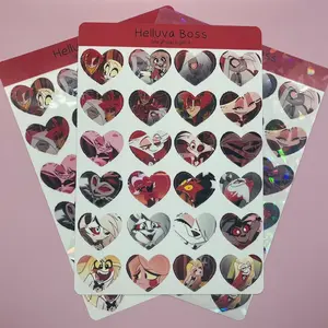 Helluva Bss Show Heart Sticker Sheet