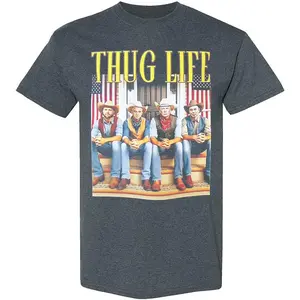 Trump Vance Eloon Kenedy Thuglife Cowboy Shirt, Trump Vance 2024 Shirt, Election Shirt For Trump Supporters, Full Colors, Full Sizes