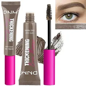 Tinted Thickening Brow Gel Dark Brown Mascara,Brow Fast Sculpt,Waterproof, Transfer-proof, Brush to Fill in Eyebrows and Cover Gray Hairs - Cruelty Free - Light Medium Brown (2pcs 05 Cool Ash Brown)