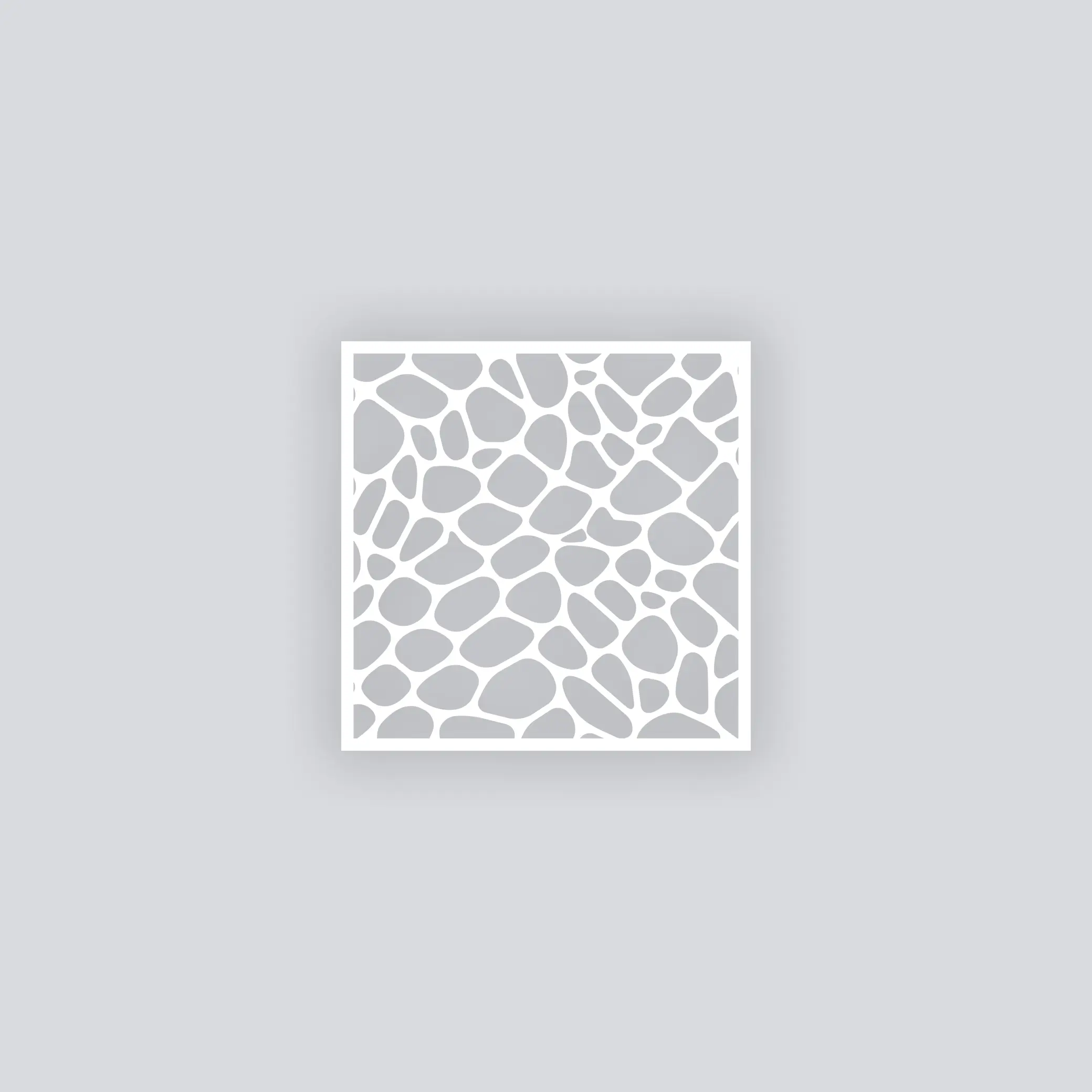 Dragon Scales Square Clay Stencil