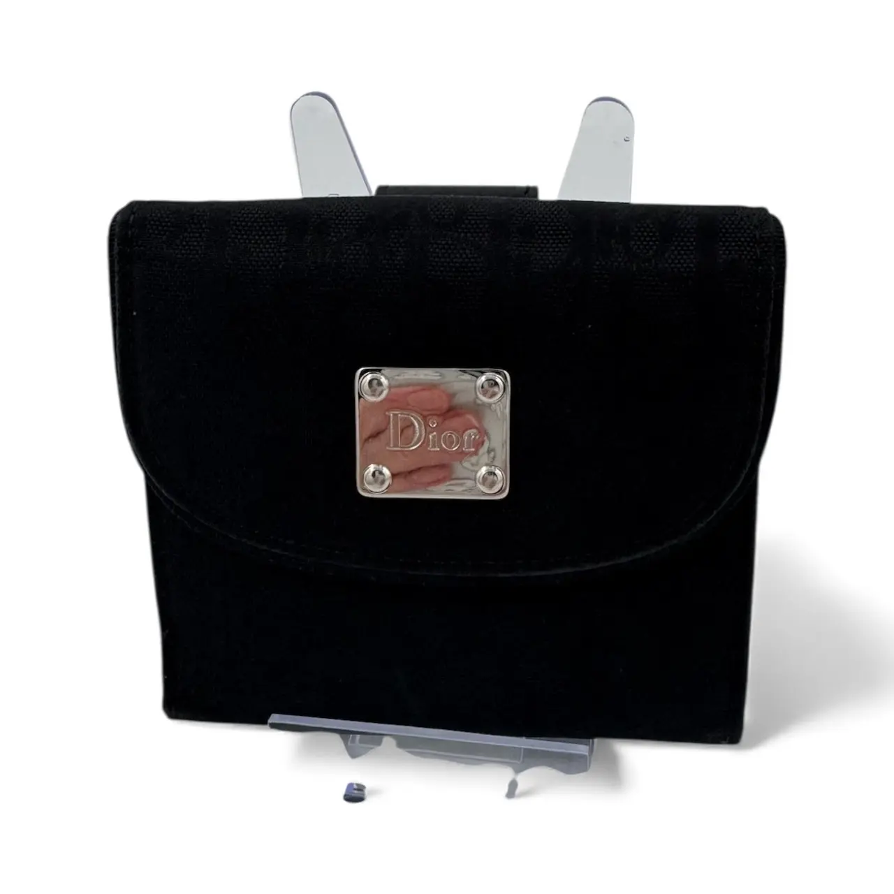 Pre-owned Dior Canvas Wallet JAQUARD WALLET