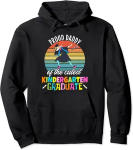 Kindergarten Graduation 22 Proud Daddy Dabbing Graduate Girl Pullover Hoodie - Keylamartine Shop 88B09ZH8VR3K