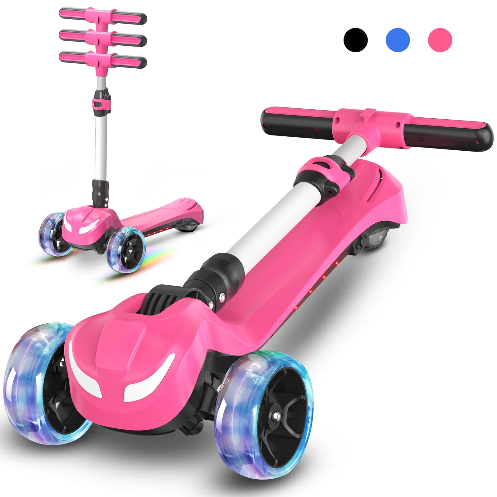 Delon FOX Electric Scooter for Kids Ages 3-8,3 Wheel Electric