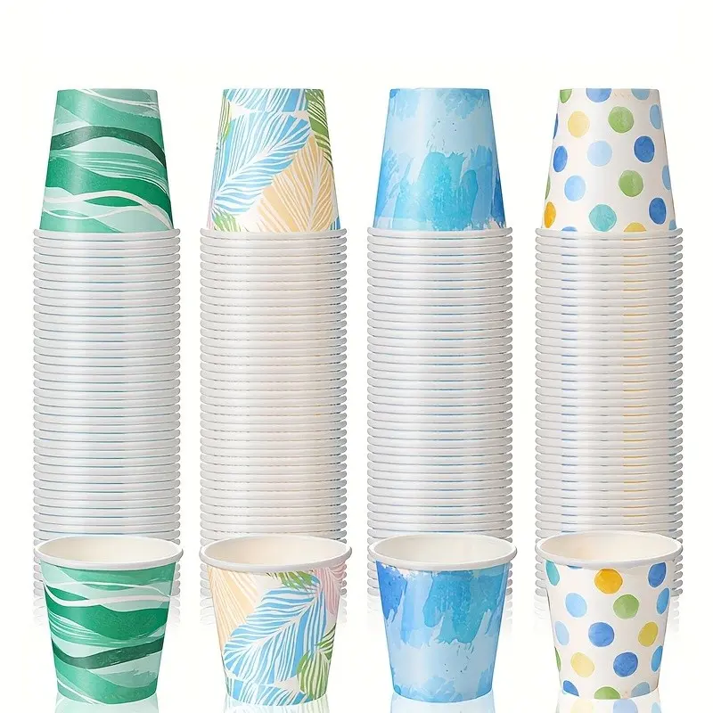100pcs 3oz Paper Cups, Disposable Bathroom Cups, Water Cups Disposable, Blue and Small Mouthwash Cups, Espresso Cups, Drinking Cups, Party Supplies, Picnic, BBQ, Travel, Events