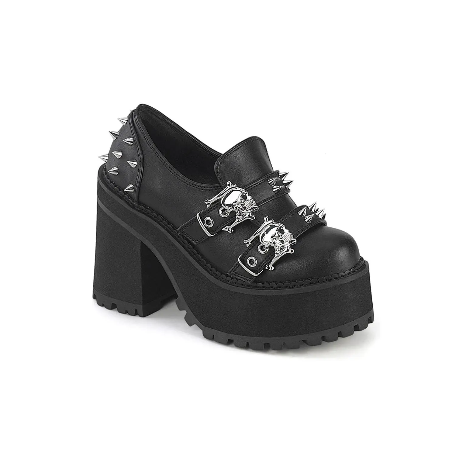 Ghost Bones Platform Loafers [ASSAULT-38]