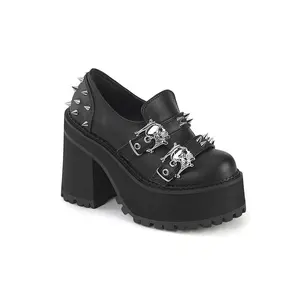 Ghost Bones Platform Loafers [ASSAULT-38]