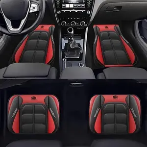 Car Floor Mat, Durable Anti-slip Car Floor Mat, 4 Counts/set Easy Cleaning Car Interior Accessories for Men & Women, Universal Car Accessories, Automotive Floor Mats