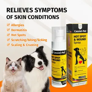 Cassiel Pet,Reduces ltchyScratching,Pet Skin Sprays for Dogs & Cats-NatureSoothing Spray for Clean and Soft Skin