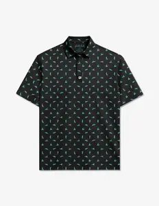 Sex Ed Golf Polo Athletic Sports Clothing Casual Sportswear Short sleeve Shirt Black and Tiffany Blue