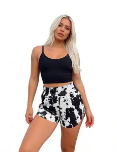 Cow Shorts, Graphic Shorts, Shorts Comfortable Elastic Waist Lounge Pajama Shorts Lightweight Smooth Loose Fit Night Bottoms Casual Home Wear